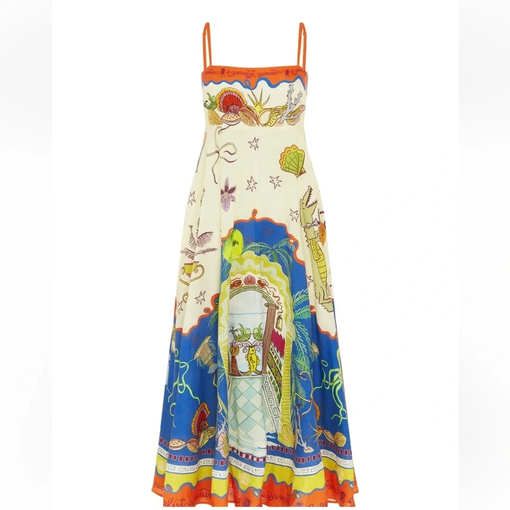 Alemais Surrealist Summer Sundress (size 0) - Picture 5 of 9